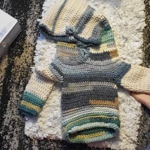 Handmade/hand-dyed wool sweater